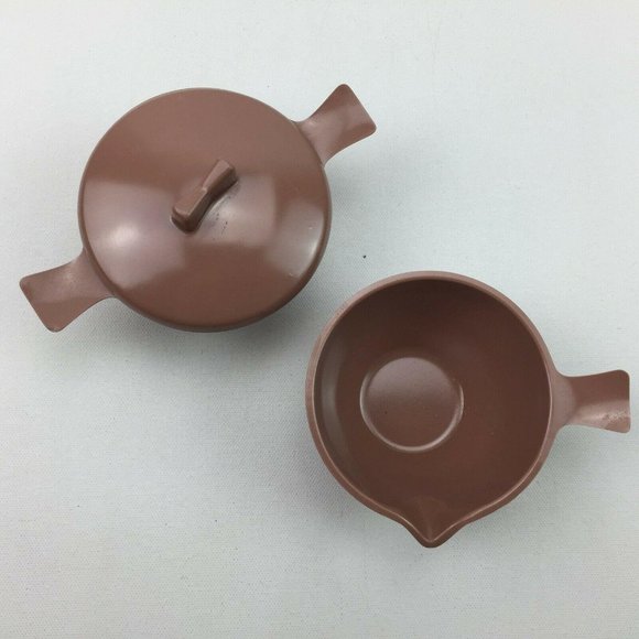 Vintage Marcrest Melmac Melamine Brown Lot Serving - Picture 8 of 12